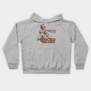 Defunct Merced Bears Baseball Team Kids Hoodie